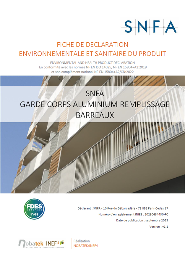 Garde-corps aluminium remplissage barreaux