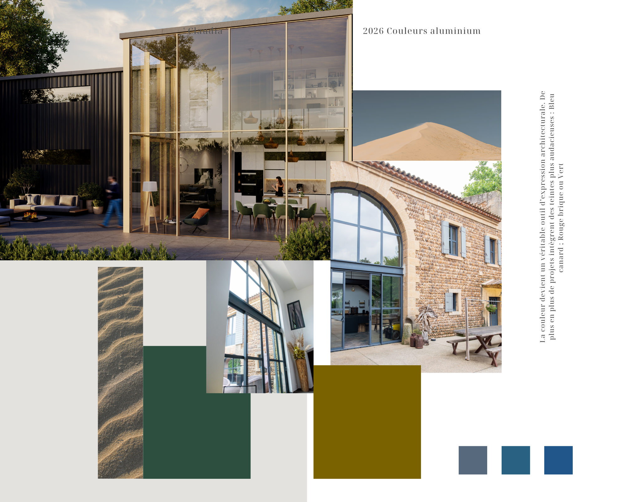 L’aluminium, le choix esthétique et durable : couleurs et tendances 2026 pour vos menuiseries